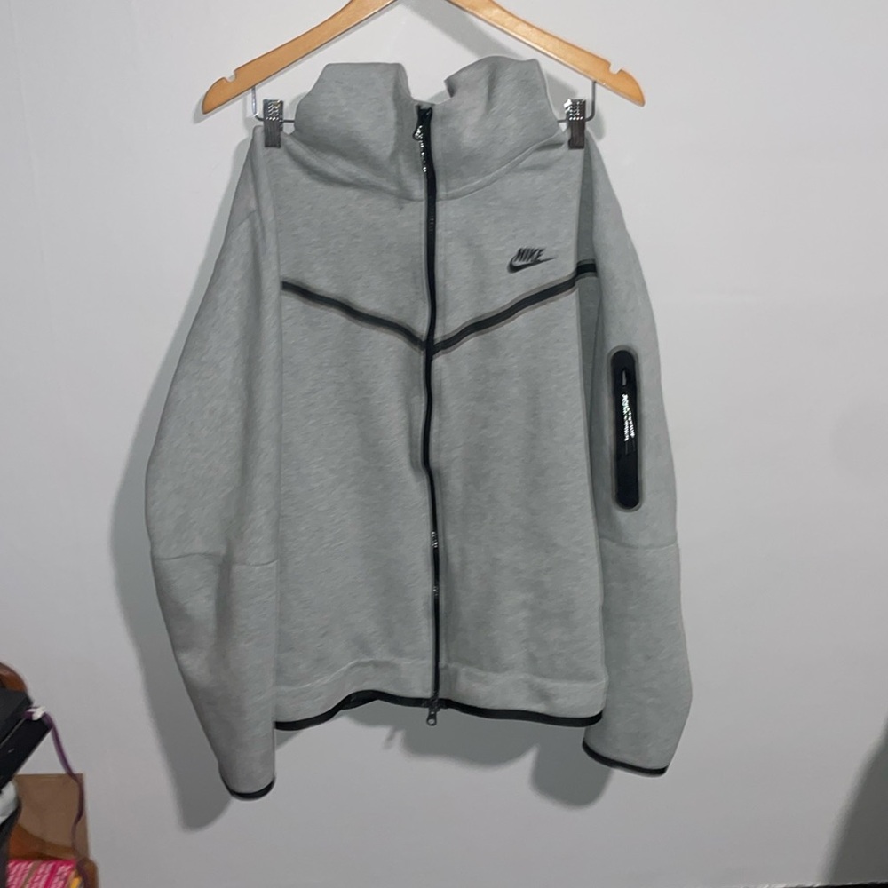 Grey zip up Nike Tech